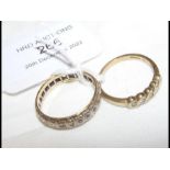 Two ladies dress rings