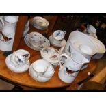 A selection of French bird design ceramics