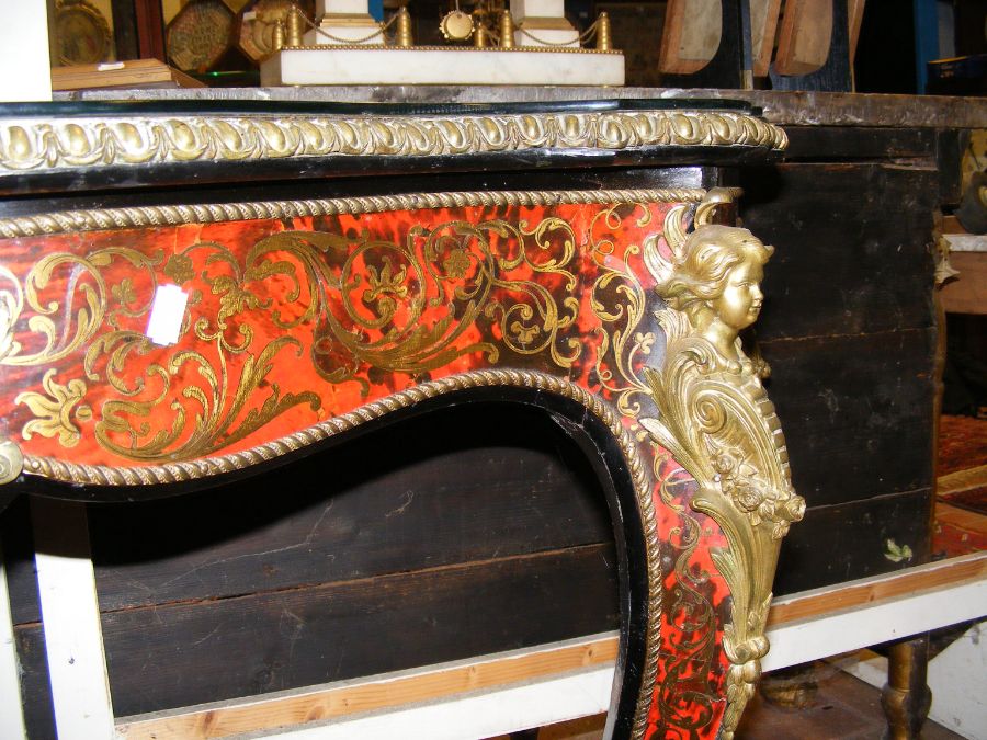 A 19th century red Boulle and ebonized side table - Image 6 of 18