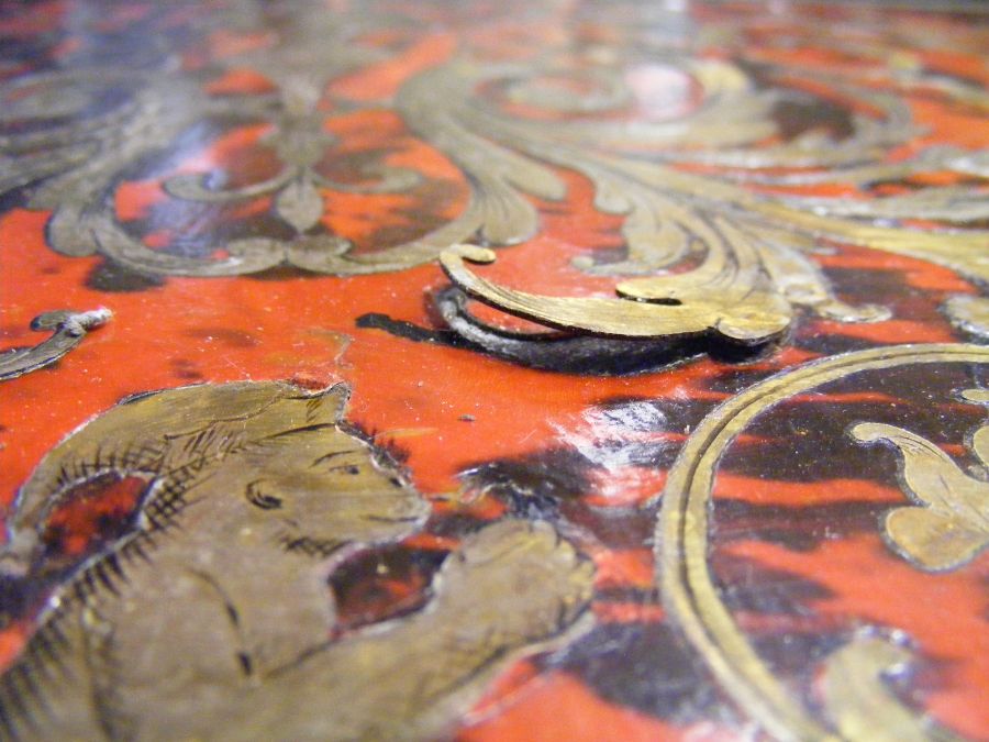 A 19th century red Boulle and ebonized side table - Image 16 of 18