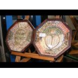 A Victorian sailor's shell valentine double sided