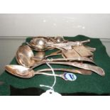 Silver flatware, etc.