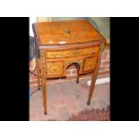 A late 19th/20th century Sheraton style satinwood