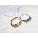 Two ladies dress rings