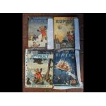 A collection of Rupert volumes - some 1940's onwards
