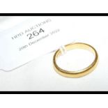 A 22ct gold wedding band