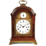 JOHN MASON, LONDON. A RARE GEORGE III TRIPLE PAD TOP BRACKET CLOCK OF SMALL PROPORTIONS