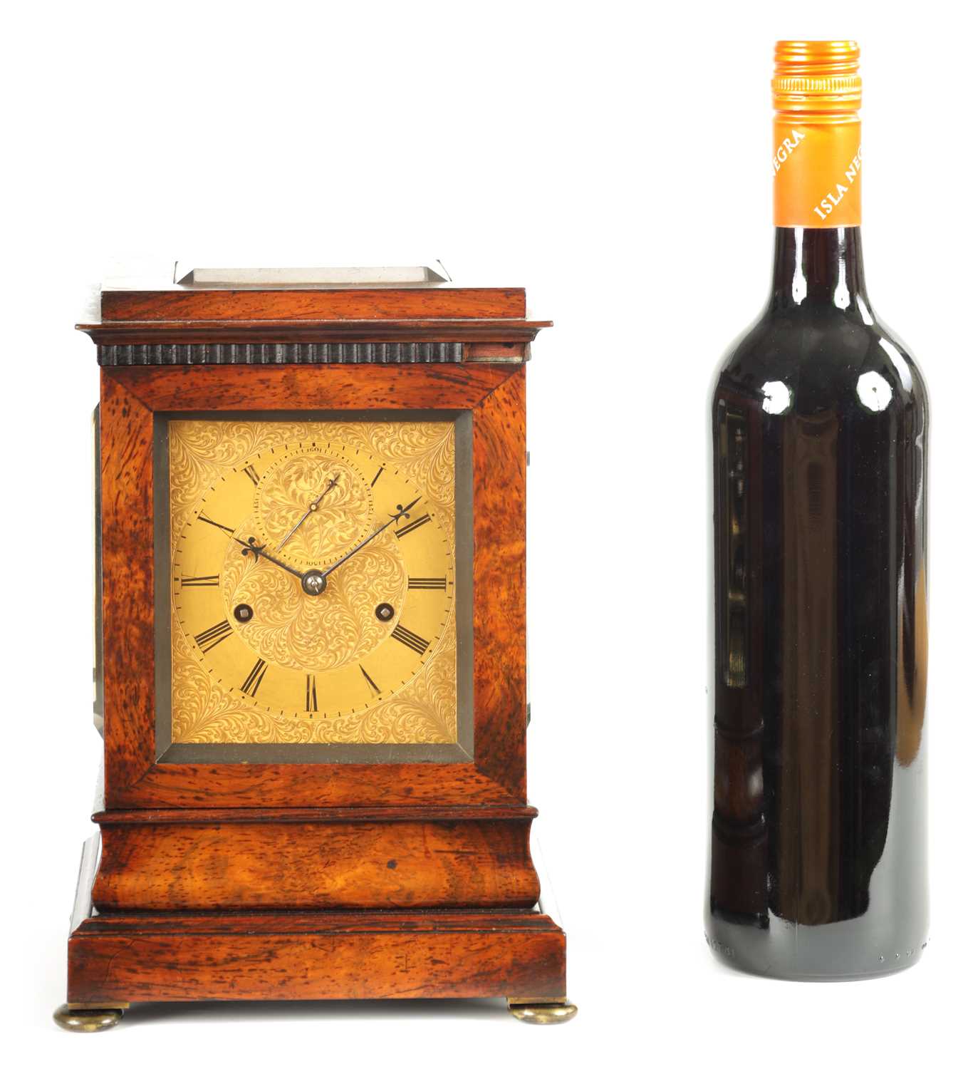 FRODSHAM, GRACECHURCH STREET, LONDON. A FINE AND SMALL ROSEWOOD DOUBLE FUSEE LIBRARY CLOCK WITH LEVE - Image 8 of 13