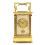 A LATE 19TH CENTURY GIANT REPEATING CARRIAGE CLOCK BY E.MAURICE & Co.