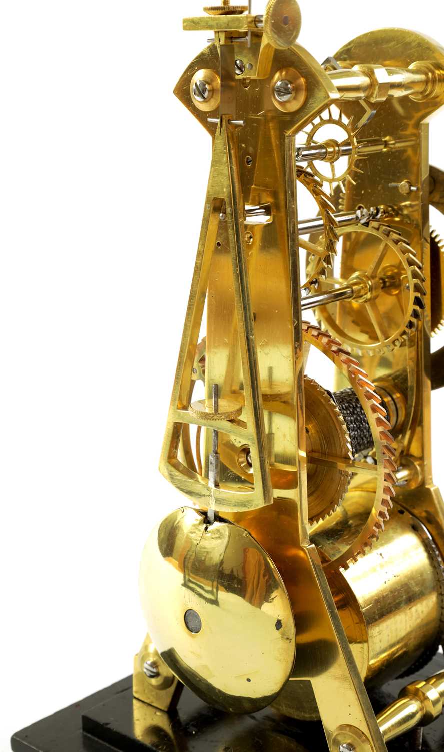 CHARLES MACDOWALL, WAKEFIELD. A RARE WILLIAM IV MONTH DURATION PATENT HELIX LEVER SKELETON CLOCK CIR - Image 9 of 9