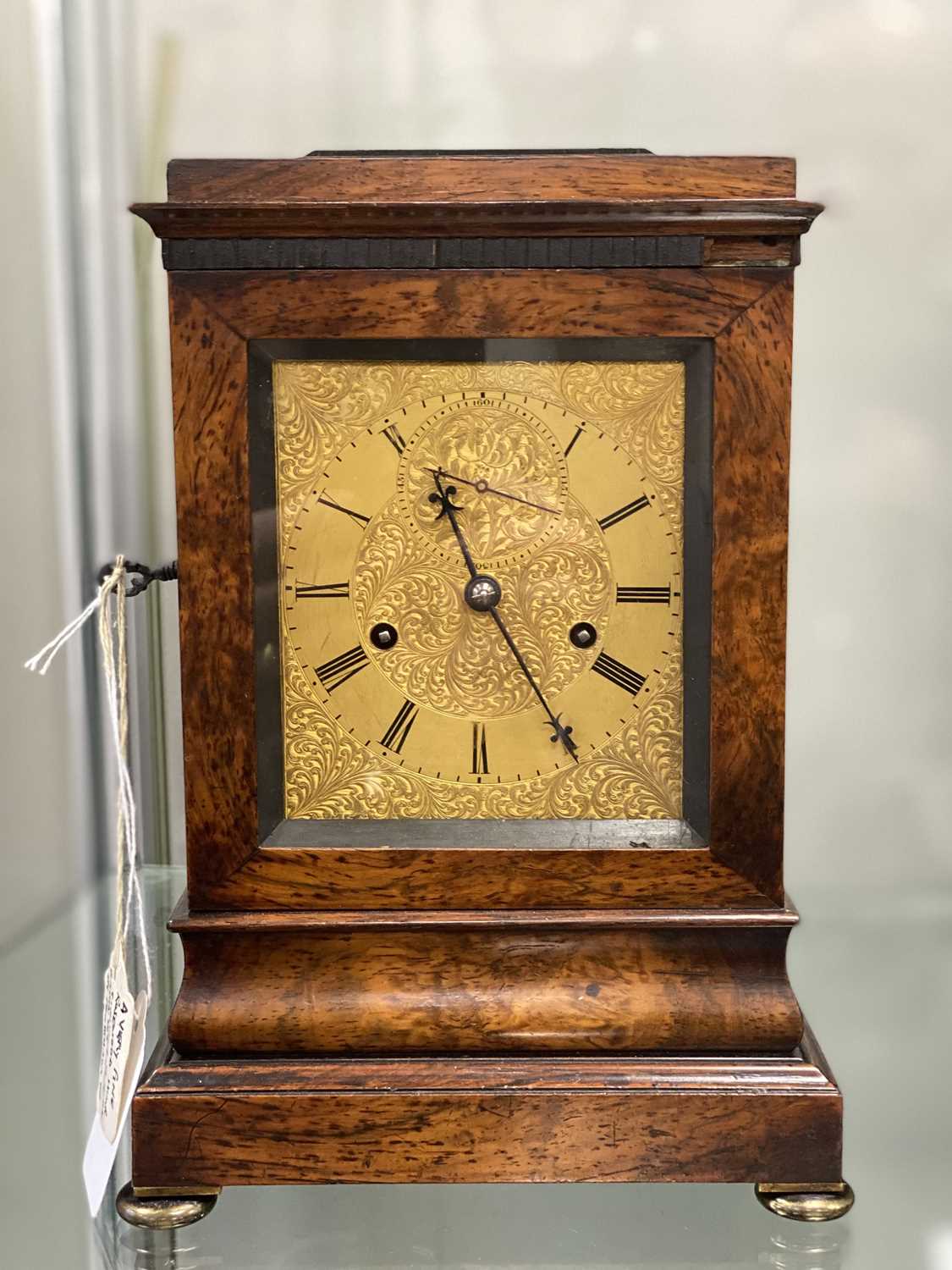 FRODSHAM, GRACECHURCH STREET, LONDON. A FINE AND SMALL ROSEWOOD DOUBLE FUSEE LIBRARY CLOCK WITH LEVE - Image 11 of 13