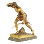 JOSEF DRISCHLER (1838-1917) A LATE 19TH CENTURY GILT FIGURAL BRONZE