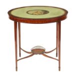 A LATE 19TH CENTURY MAHOGANY OCCASIONAL TABLE