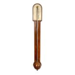 NAIRNE & BLUNT, LONDON. A LATE GEORGIAN MAHOGANY STICK BAROMETER