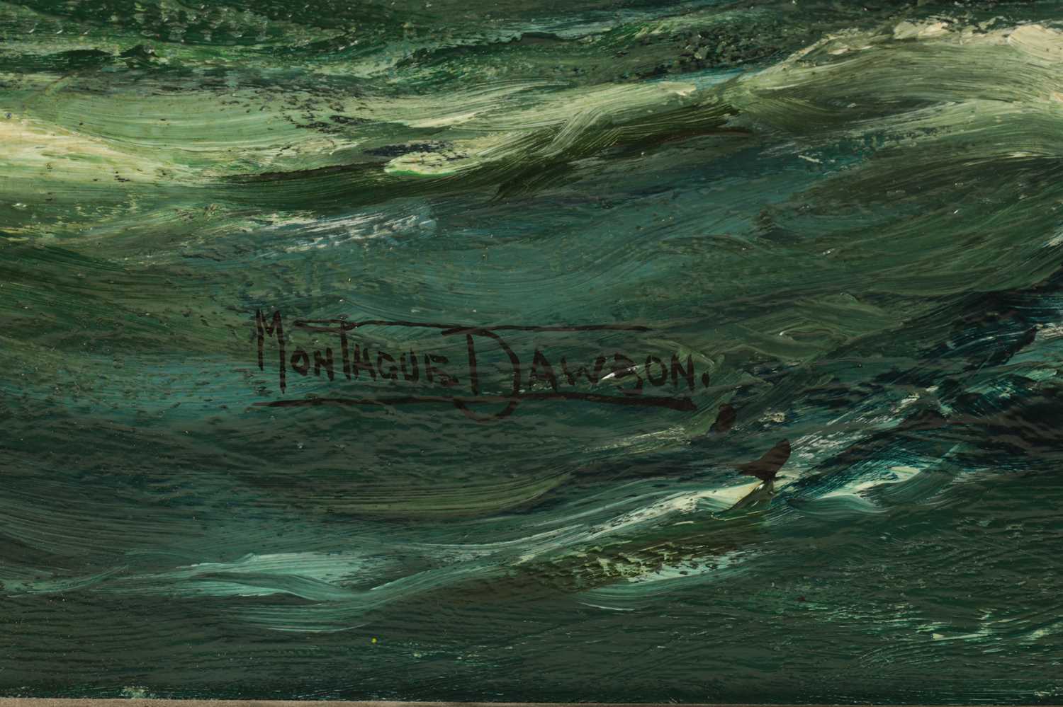 MONTAGUE DAWSON (1895–1973) OIL ON CANVAS 'OCEAN BOUND' - Image 5 of 10