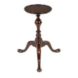 A GOOD GEORGE II CUBAN MAHOGANY KETTLE STAND