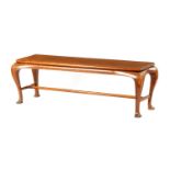 AN UNUSUAL EARLY 19TH CENTURY WALNUT HALL BENCH