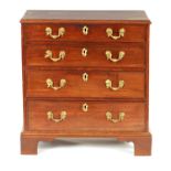 A GOOD EARLY GEORGE III MAHOGANY SMALL CHEST