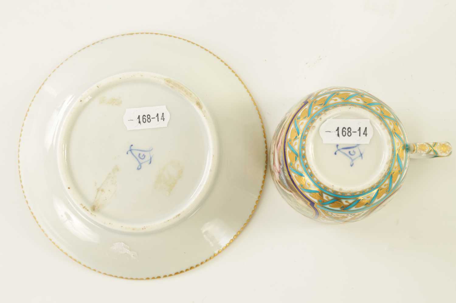 A FINE 19TH CENTURY SEVRES CABINET CUP AND SAUCER - Image 5 of 5