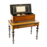 NICOLE FRERES GENEVE. A LARGE LATE 19TH CENTURY SWISS ORCHESTRAL MUSIC BOX