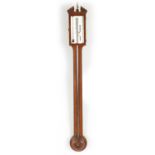 RICHARD NORTHEN, 46 LOW GATE, HULL. A REGENCY MAHOGANY STICK BAROMETER