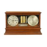 T. ARMSTRONG & BRO. MANCHESTER. A LATE 19TH CENTURY WALNUT CASED WEATHER STATION BAROGRAPH