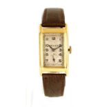 A 1930'S 18CT GOLD ROLEX "PRINCE" WRISTWATCH