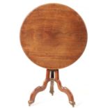 AN UNUSUAL GEORGE III MAHOGANY TILT-TOP SUPPER TABLE