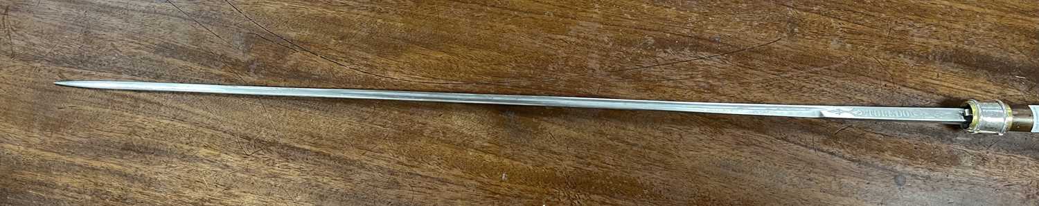 A 19TH CENTURY SILVER MOUNTED SWORD-STICK - Image 9 of 9