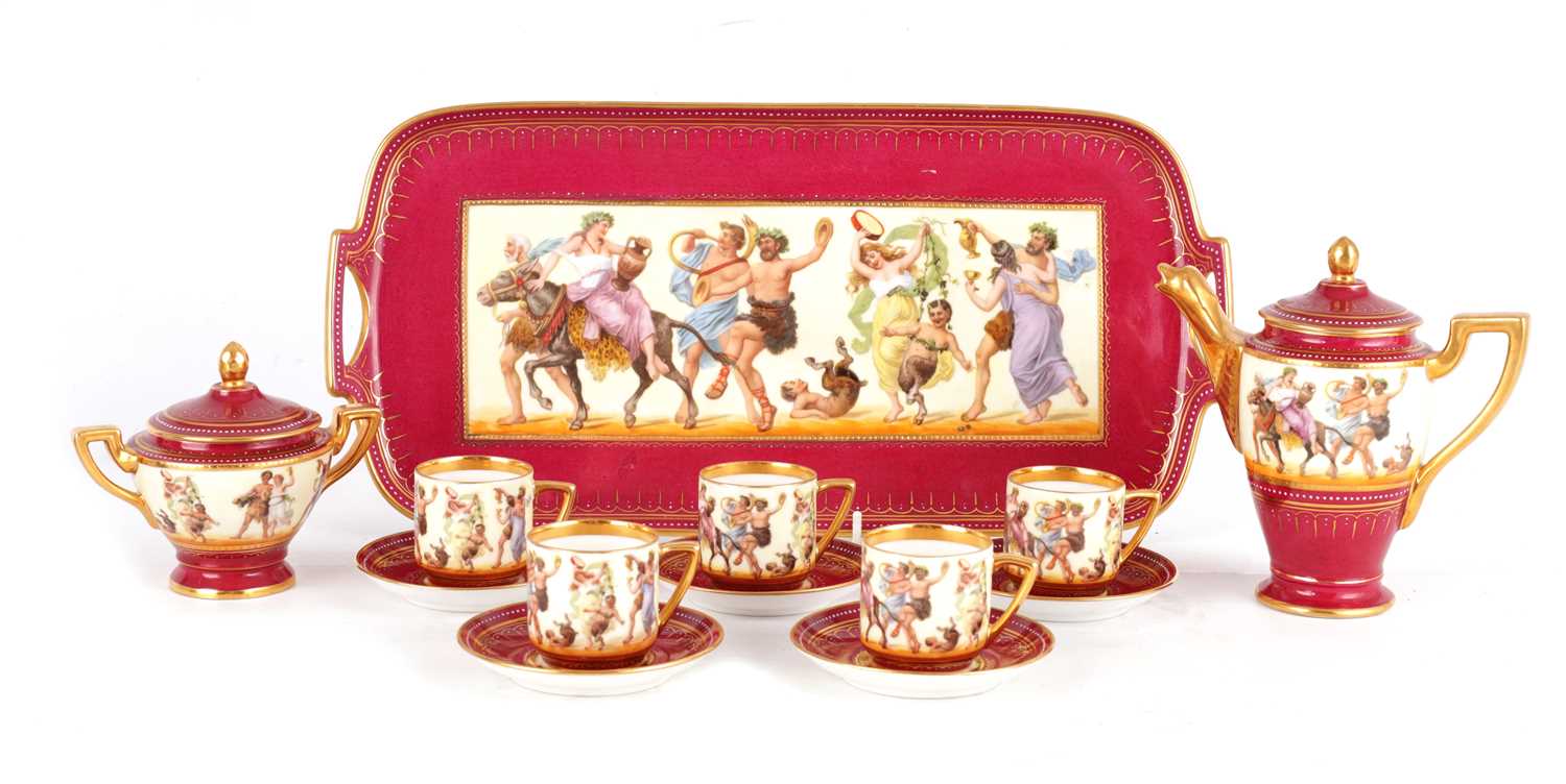 A ROYAL VIENNA STYLE COFFEE SERVICE