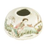 AN 18TH CENTURY CHINESE MINIATURE BRUSH POT