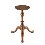 A MID 18TH CENTURY MAHOGANY SMALL TRIPOD TABLE