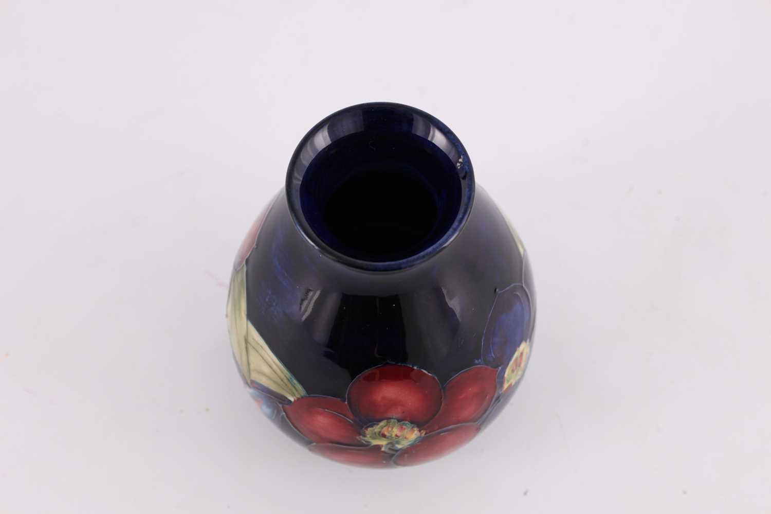 A WALTER MOORCROFT SMALL BULBOUS FOOTED VASE - Image 2 of 4