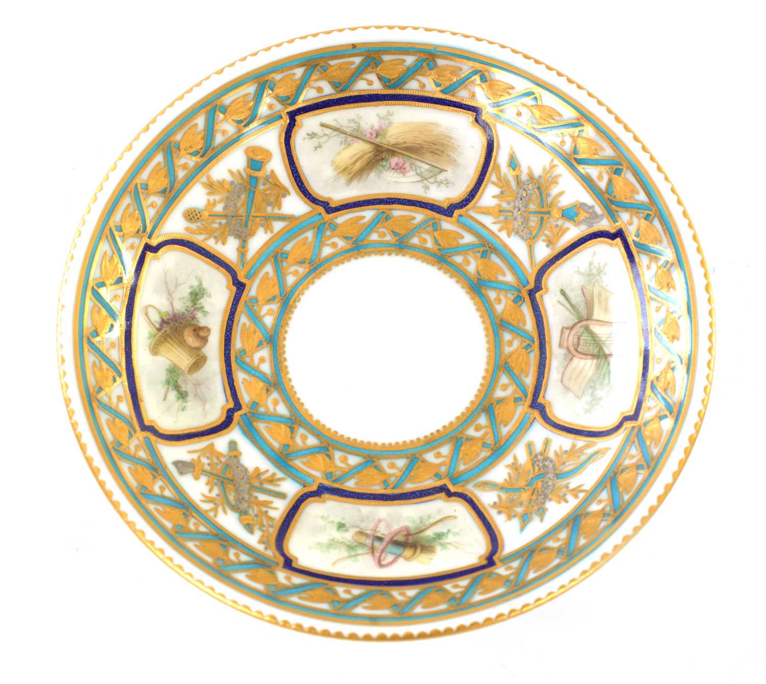 A FINE 19TH CENTURY SEVRES CABINET CUP AND SAUCER - Image 3 of 5