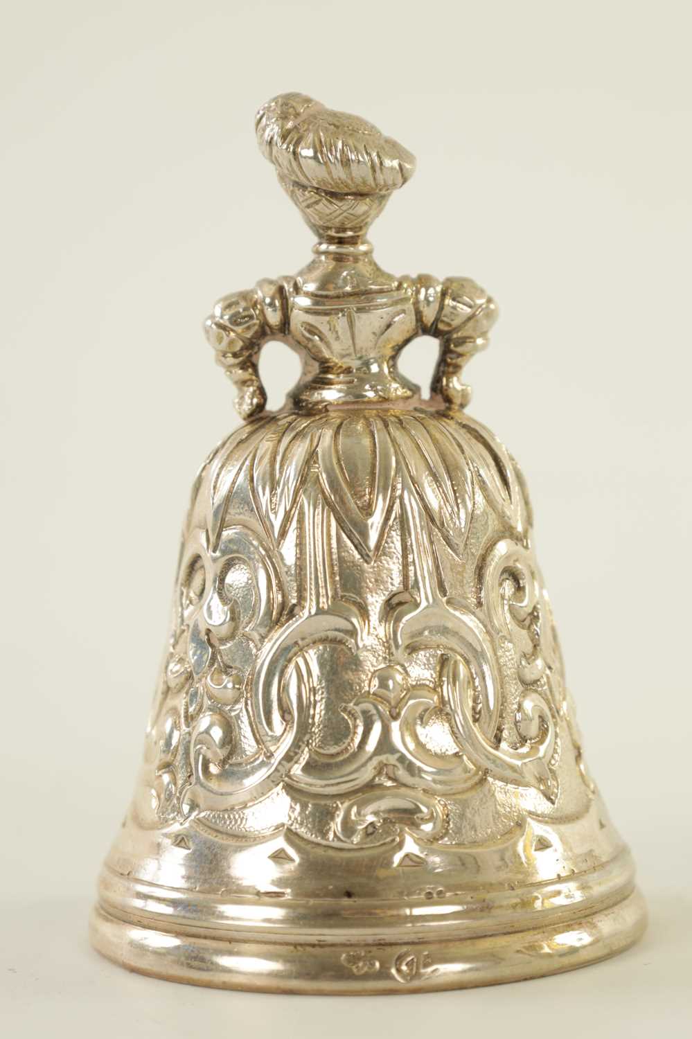 A LATE 19TH CENTURY DUTCH EMBOSSED MINIATURE BELL - Image 3 of 6