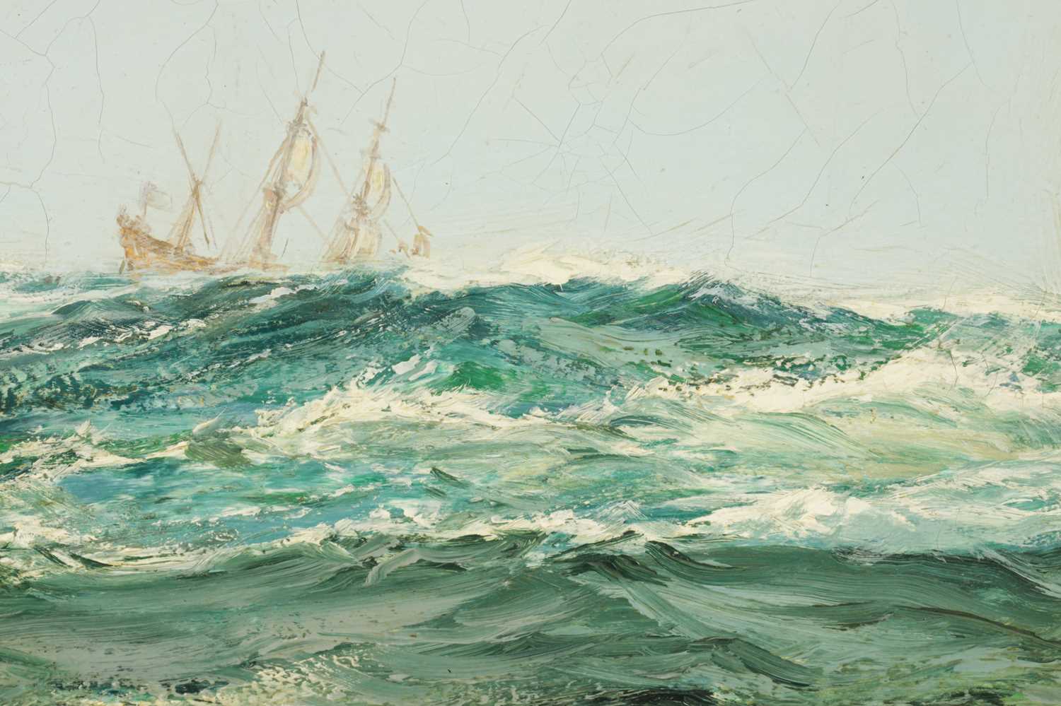 MONTAGUE DAWSON (1895–1973) OIL ON CANVAS 'OCEAN BOUND' - Image 4 of 10