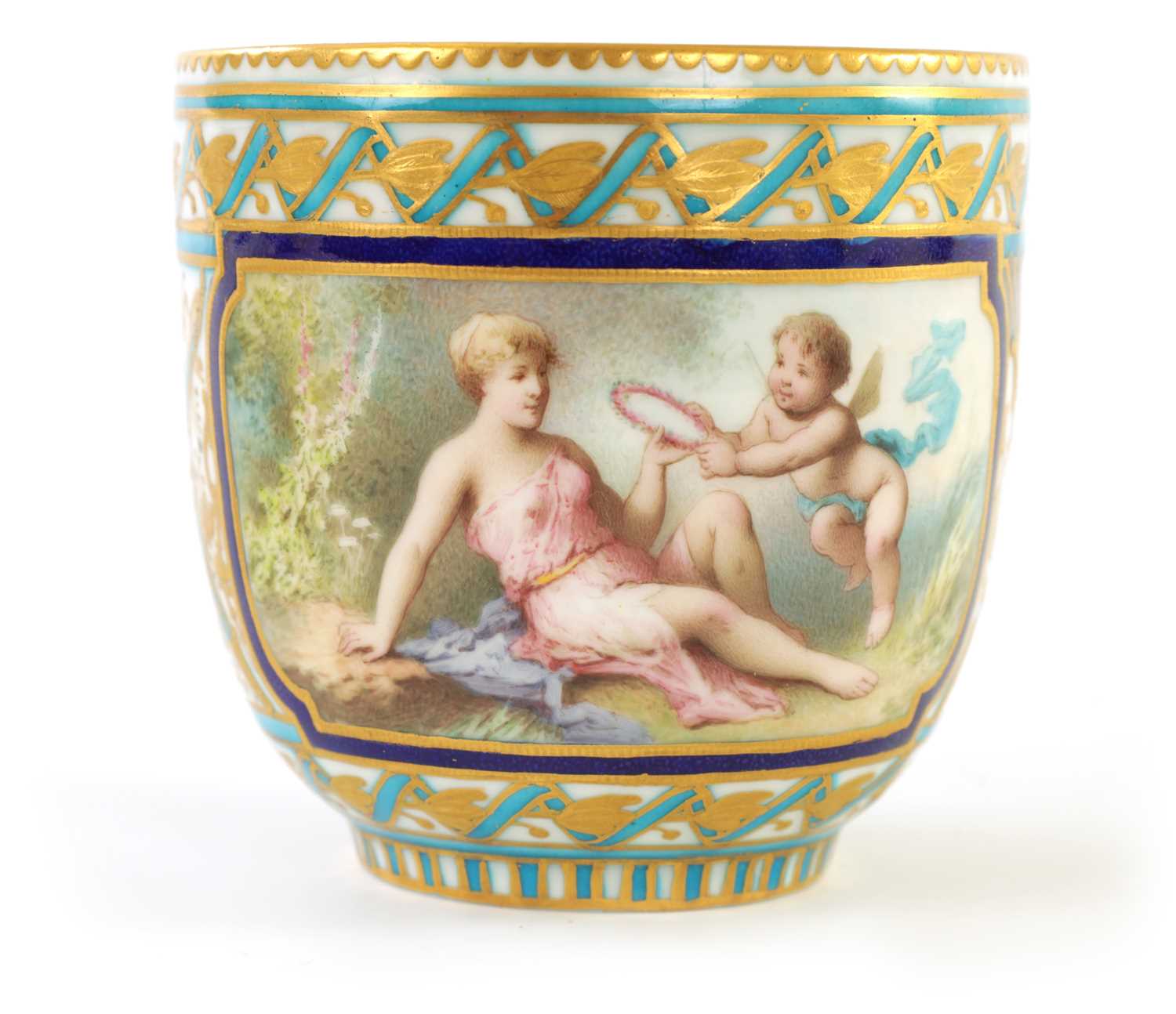 A FINE 19TH CENTURY SEVRES CABINET CUP AND SAUCER - Image 4 of 5