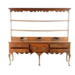 A GEORGE III OAK SHROPSHIRE DRESSER