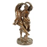 A 19TH CENTURY FRENCH PATINATED BRONZE