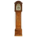 NICHOLAS LAMBERT, LONDON AN EARLY 18TH CENTURY BURR WALNUT EIGHT-DAY LONGCASE CLOCK