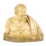 AN EARLY 19TH CENTURY GOLDSCHEIDER, VIENNA BUST BY RUDOLF MAISONETTE (GERMANY 1854-1904) “AUGUR”