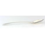 A GEORGE III OLD ENGLISH PATTERN SILVER BASTING SPOON