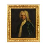 AN EARLY 18TH CENTURY PORTRAIT - OIL ON CANVAS