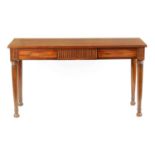A STYLISH REGENCY MAHOGANY CONSOL TABLE in the manner of WILLIAM TROTTER, EDINBURGH