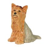 A LARGE ROYAL DOULTON FIGURE OF A YORKSHIRE TERRIER
