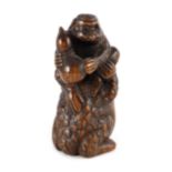 A FINELY CARVED MEIJI PERIOD NETSUKE