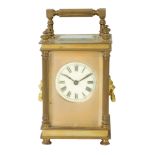 A LATE 19TH CENTURY FRENCH CARRIAGE CLOCK