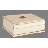 A LATE 19TH CENTURY IVORY BOX