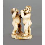 A RARE 18TH CENTURY IVORY SCULPTURE, POSSIBLY INDO-PORTUGESE