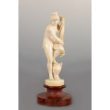 AN EARLY 20TH CENTURY FRENCH IVORY SCULPTURE